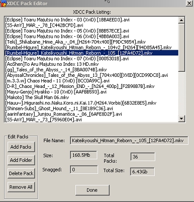 XDCC Pack Editor